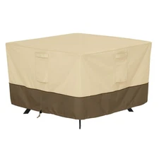 Classic Accessories Veranda Water-Resistant 60 Inch Square Patio Table Cover,...