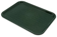 Carlisle CT121608 Café Standard Cafeteria / Fast Food Tray, 12" x 16", Forest 