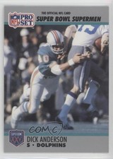 1990 Pro Set Super Bowl XXV Silver Anniversary Box Set Dick Anderson #108 00ah