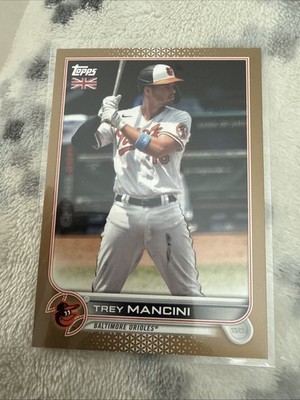 2022 Topps UK Edition TREY MANCINI #32 Gold Parallel Jersey Number 16/25