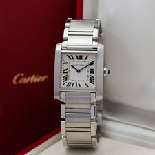 Cartier Tank Francaise White Women's Watch 2301