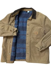 Vintage Big Ben Duck Canvas Chore Coat Blanket Lined Barn Men’s Size 48 USA Made