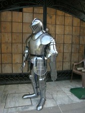 Medieval Gothic Armor Suit Knight Combat Wearable Full Body Armour Crusader Larp