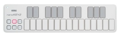 KORG Standard USB MIDI Keyboard nanoKEY2 WH White Music Production DTM Compact