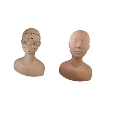 Training Mannequin Head Shoulder Massage Silicone Durability Cosmetology