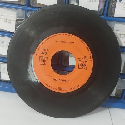 Los Alegres De Teran Mananitas A Mi Madre Amor De Madre CBS 45 Vinyl Mexico