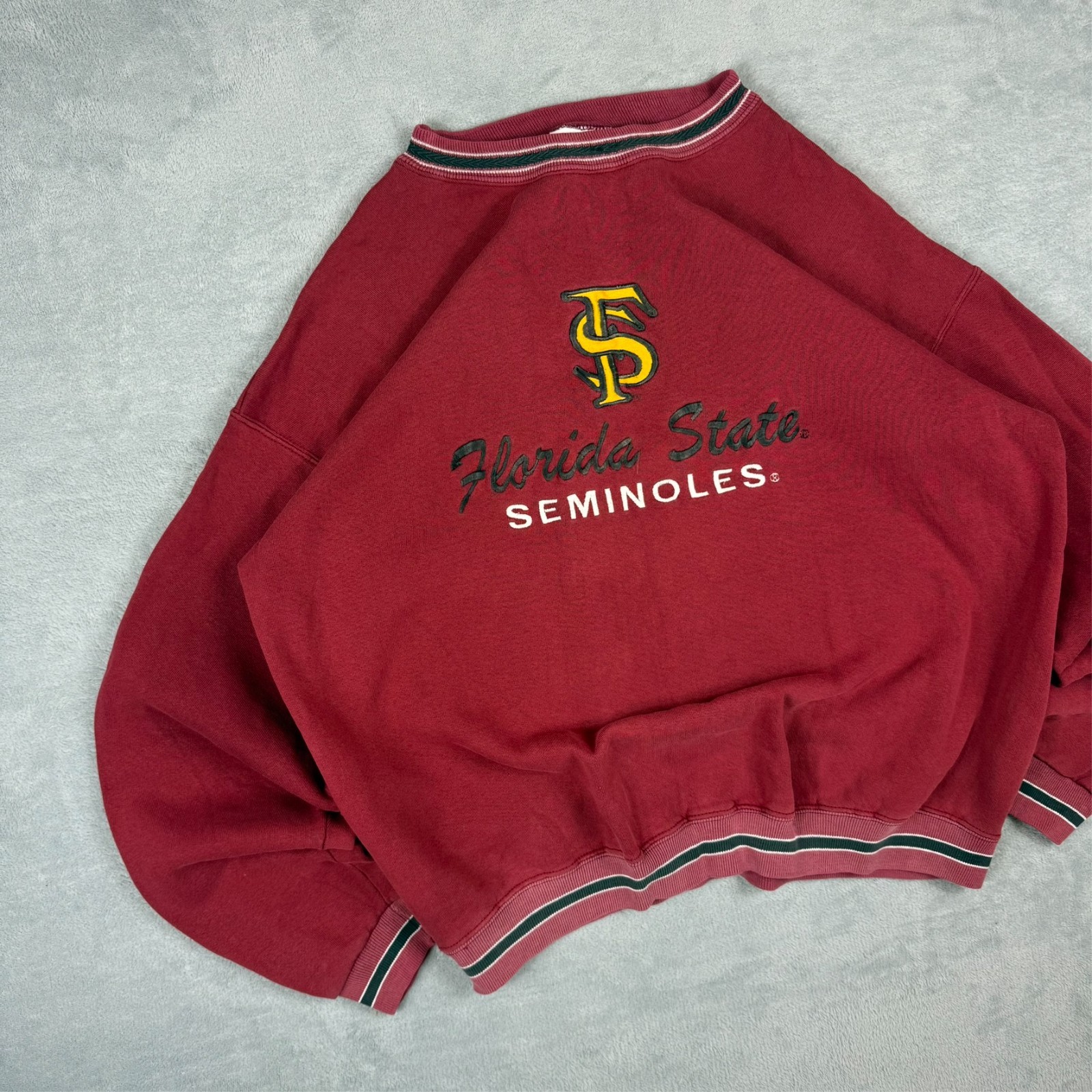 VTG Team Edition Florida State Seminoles 90's NCAA Red Oversized XL Sweatshirt image 2