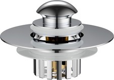 NileHome Universal Bathtub Drain Stopper, Tub Stopper Drain, Silver 