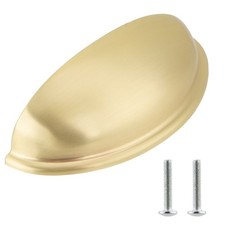 Cup Pull Shell Handles Kitchen Cupboard Cabinet Door Drawer Half Moon Handle UK