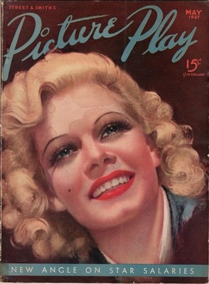 Picture Play Magazine, May 1937, Vol XLVI, No 3 Jean Harlowe Cover