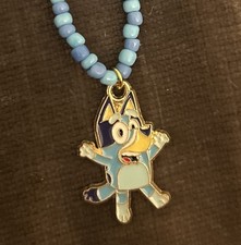Handmade cute Disney bluey necklace