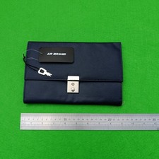 AR BRAND Travel Document Wallet Organiser with Lock for Passport cards etc Blue