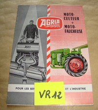 8 pages Brochure Prospectus Motoculteur AGRIA no Tracteur IH Fiat SFV Someca