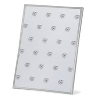 Bilderrahmen 21X30 Cm Versilbert A4-Format Fotorahmen Faden-Dekor Silberrahmen
