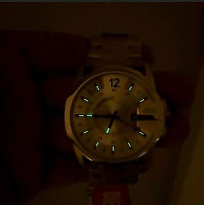 DIESEL DZ-1952 Quartz Analog Gold Stainless Steel Watch JAPAN for