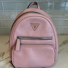 Cartera Mochila Guess Blush Rosa Logo