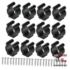 12 PCS Pool Cue Holder Clamps Include Screws , Billiards Snooker Cue Medium