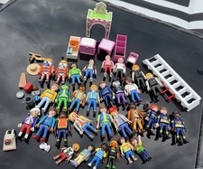 Mixed Vintage Playmobil Random 45 Figures Accessories Lot