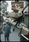 New York City Street Scene Signs 3rd Ave 35mm Slide 1950s Red Border Kodachrome