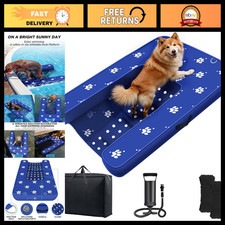 Inflatable Dog Dock Platform Ramp - Non-Slip Floating Pool  Lake Access, 4.7ft