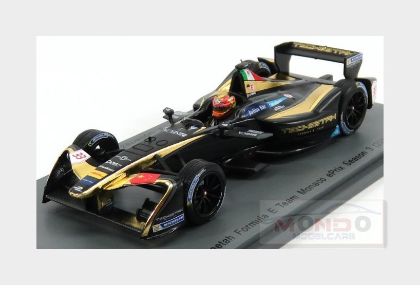 Spark Renault Formula-e Z.e.16 Team Techeetah N 33 Monaco Gp 2016-2017 E.gutierrez 1:43 S5915
