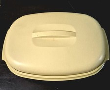 Tupperware Vintage lata 70. Żniwa Złoty parowiec z pokrywką