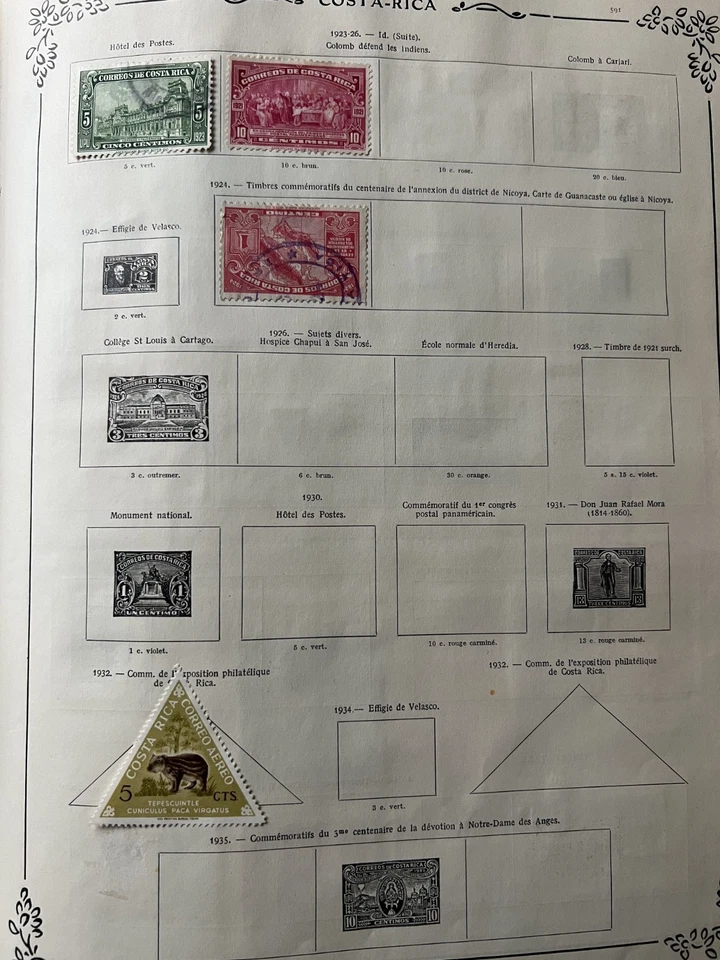 COSTA-RICA Collection sur feuilles d'album - 6 pages - Photo 3/4