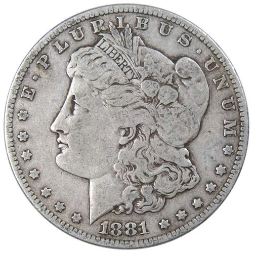 1881 O Morgan Dollar VG Very Good 90% Silver $1 US Coin Collectible