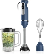 Ninja Immersion Blender and Whisk, Hand Stick Blender, 4 Speeds, Deep Navy