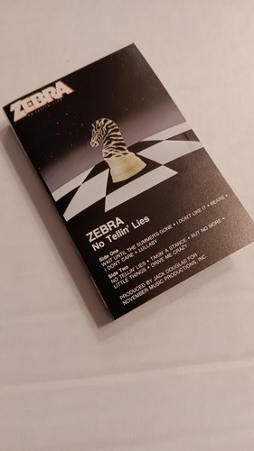 🎵 Zebra - No Tellin' Lies (1984) Cassette Tape - Hard Rock - VG - Tested ✅ - Picture 8 of 9