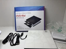 External DVD-RW Drive Type C USB 3.0 Portable Plug & Play POP-UP Mobile
