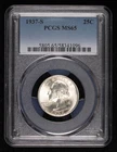 1937 S Quarter Dollars Silver Coinage PCGS MS-65