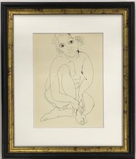 Stampa litografica Raoul Dufy "Baigneuse" 1929 edizione limitata 307/375