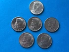 Kennedy  1964-71-72-73-74-84     Half Dollar  1964 90 % Silver (LOT 6)   (M3083)