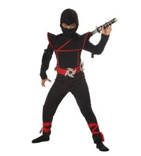 California Costumes Child Ninja Costume Black  Red MEDIUM 10-12 HALLOWEEN