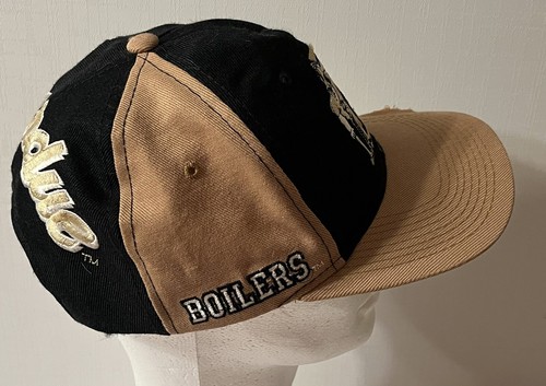 Vintage Purdue Sports Specialties Mütze Snapback Wolle Maskottchen schwarz gold 80er 90er - Bild 7 von 10