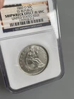 1860 O 50c Seated Liberty Half Dollar 50c LOUISIANA SS Republic Shipwreck B UNC
