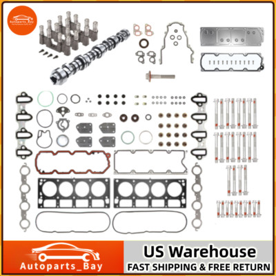 NON AFM DOD Kit Camshaft LS7 Lifters Valley Cover for 07-13 Silverado Chevy 5.3L