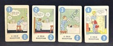 VINTAGE 1941 BLONDIE COMIC STRIP-A Cold Reception-PLAYING CARDS-SET OF 4