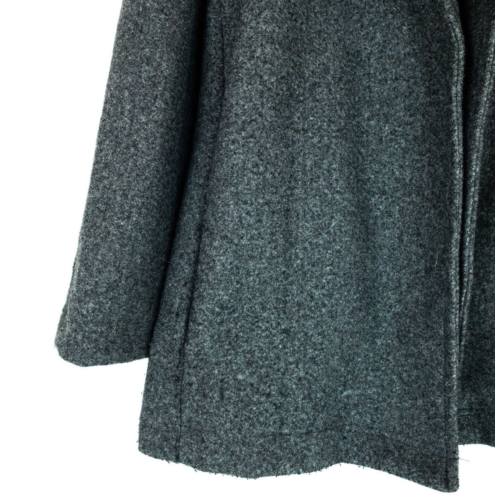 Zara Basic Grey Collared Mid Length Open Blazer S… - image 2