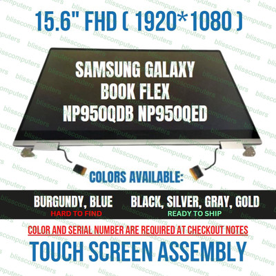 Samsung Galaxy Book Pro 360 NP950QED Touch 1920x1080 Silver Top Assembly