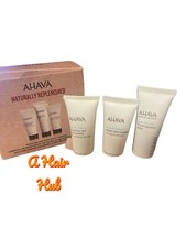 AHAVA Naturally Replenished Trio Gift Set Mud Mask Moisturizer  Replenisher NIB