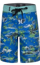 Size 5 Neptune Blue Hurley Boys' Board Shorts See Picture For Size Guide
