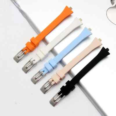 Silicone Watch Strap For CK K4U236 K4U231 Women 3mm Waterproof Comfortable  Band