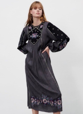 flapper gold dress 1920s Beaded Mable Flapper Dress