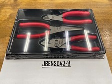Snap-on Tools Usa New Red 3 Piece Soft Grip Pliers Cutters Set Pl306acf Snap-on Tools Usa New Red 3 Piece Soft Grip Pliers Cutters Set Pl306acf