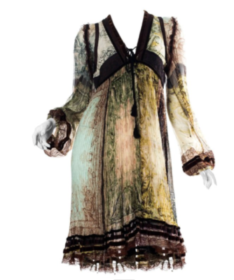 Jean Paul Gaultier Chiffon and Lace Dress | eBay