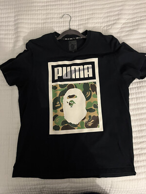 Puma Bape Black Tee Large - Puma X Bape 2015 Collection