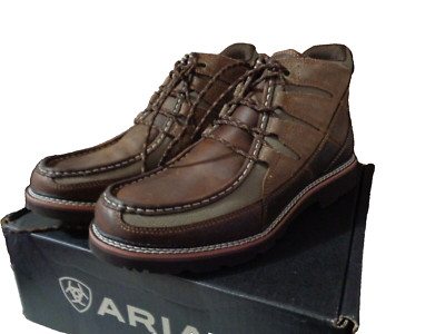 Ariat Men's Exhibitor Moc Toe Shoes Brown Size 9 D MEIUM