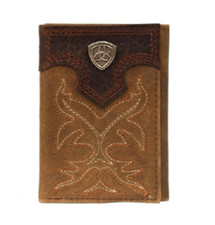 Ariat Premium Brand Men's Trifold Wallet Light